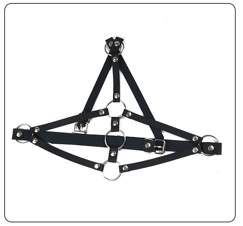 Adult Couple Restraint Kit with Handcuffs, Breast Restraint and Whip in Pink, Red or Black — detail image 25
