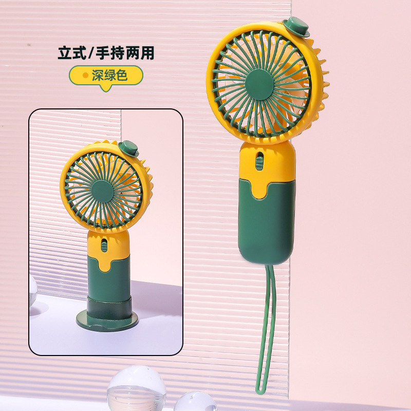 夏の新しいミニハンドヘルド小型ファン USB 充電学生クラスポータブルデスクトップファン携帯電話ホルダー|undefined