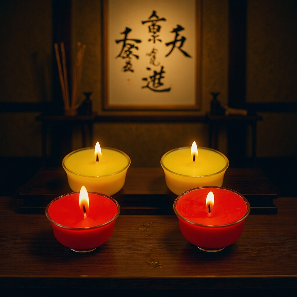 茶碗8小时酥油蜡烛用品寺庙小手工仿真水果节日氛围