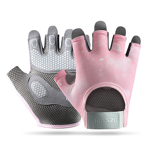 Amazon transfronterizo nuevo guante deportivo de fitness medio dedo ciclismo amortiguador anti-desgaste transpirable anti-deslizante guante anticapullo
