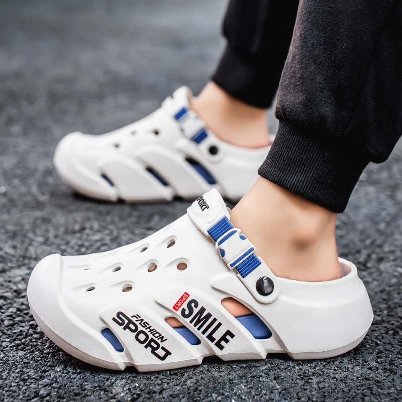 Zapatos con agujeros de Baotou transfronterizos para hombres, verano nuevo estilo, plataforma para el hogar, zapatos de playa al aire libre, sandalias de oficina