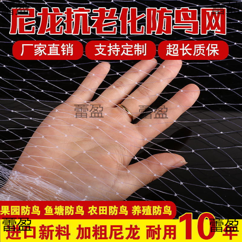 防鸟网防老化大棚保护网家用果树网防鸟用的鱼塘养殖网