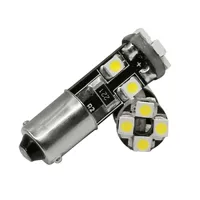 BA9S 1210 8SMD Автомобильный светодиодный указатель поворота, угловой светильник 3528, 8-световой декодер CANBUS