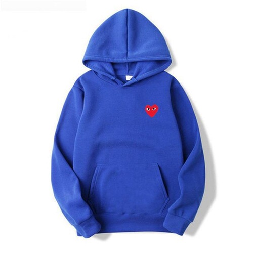 New Love Brand Couple Hooded Sweatshirts, Unisex Fashionable Winter Thicken Outerwear with Heart Print, Large Size Men's Hooded Sweatshirt