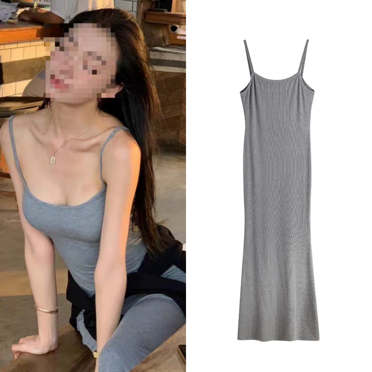 Долгосрочное наличие на складе. Летнее платье-камзол в стиле знаменитостей Ю Шуксин и И Мэнлин, облегающее, сексуальное, 2025 года.