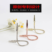 原创专利立式便签夹创意照片夹餐饮店价格标签夹可弯曲软管双头夹
