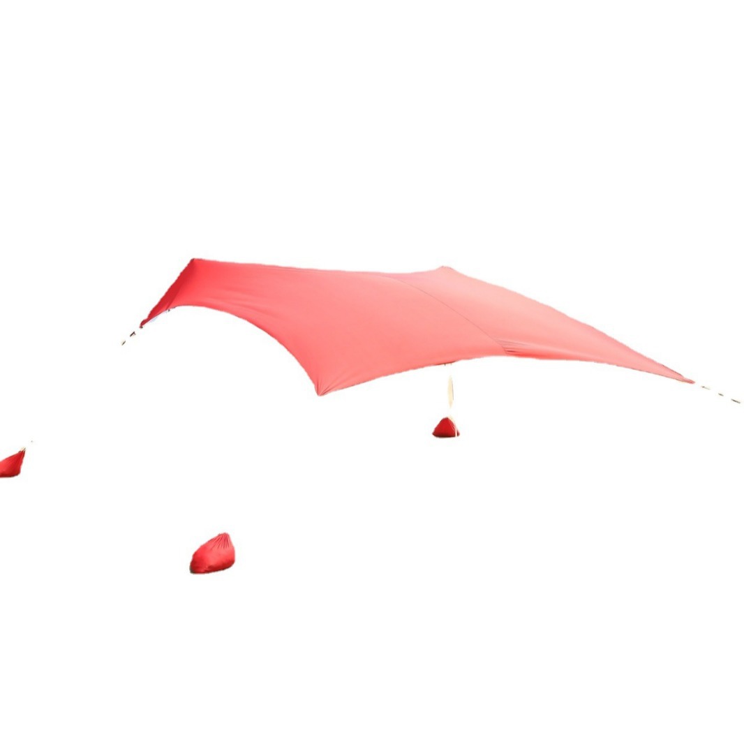 Ventas calientes camping playa Leika cortina solar impermeable al aire libre 2 * 2 / 3 * 3 metros cuerda de tracción