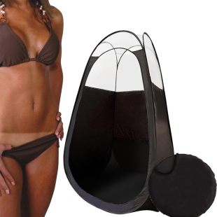 In-Stock Amazon Supply Spray Salon Pvc Transparent Tanning Simple Cover Dressing Outdoor Bathing Doorless Tent
