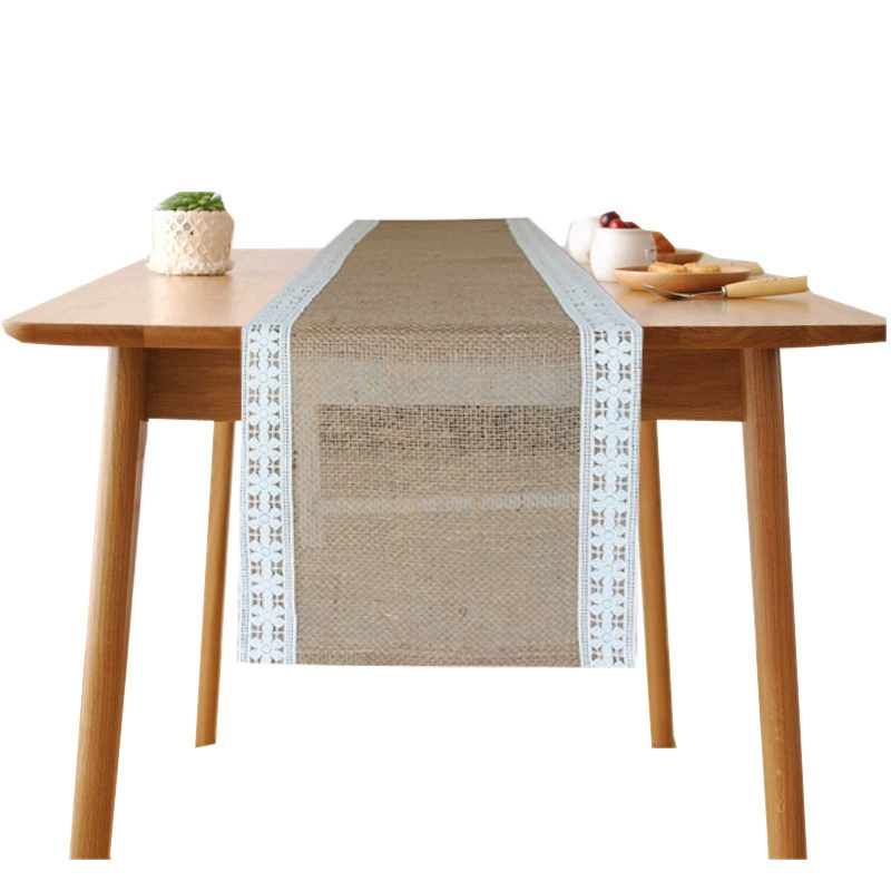 Amazon Rural Wind Table flag Farm House table decoration of jaoseki woven stitching rough anesthetic table cloth cover cloth bed flag