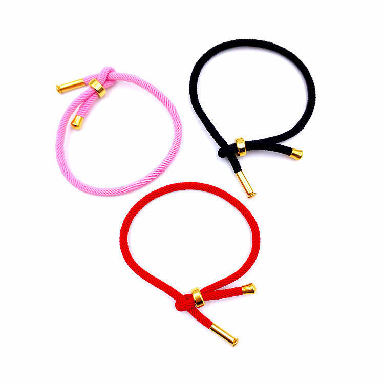 Cross-Border Figure-Eight Buckle Adjustable Milan Rope Bracelet, Fashionable Good Luck Men's Woven Rope Charm Bracelet