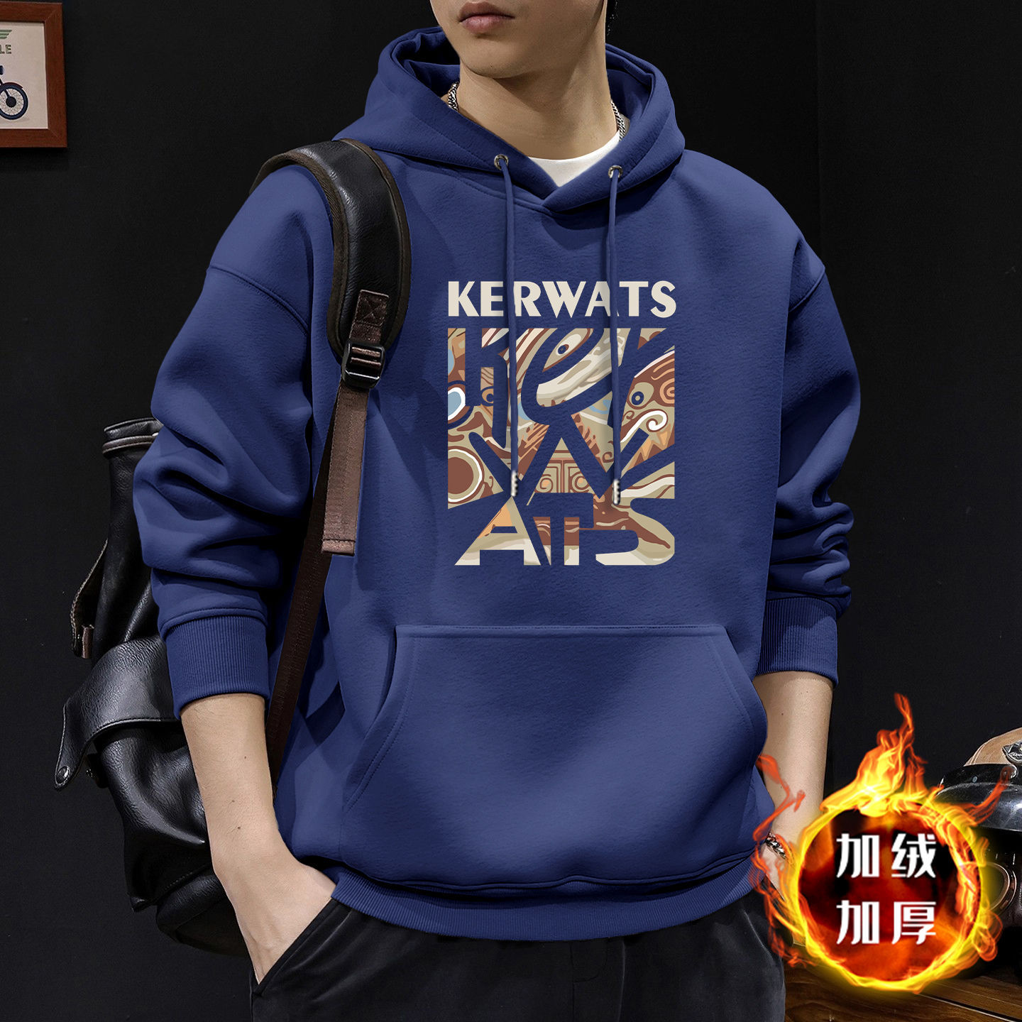 Pesado americano chaqueta deportiva hombre encapuchado primavera nueva ropa de hombre de tamaño grande primavera y otoño chaqueta suelta