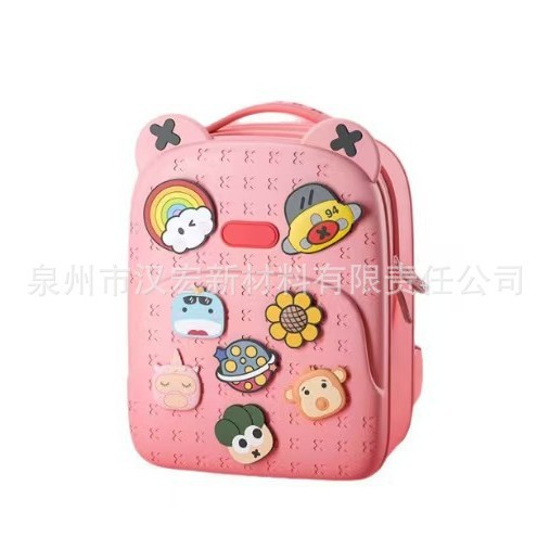 Cross-Border New Model Eva Kindergarten School Bag, Lightweight Spine-Protecting and Load-Reducing Backpack, Creative DIY Super-Large Capacity Student Bag