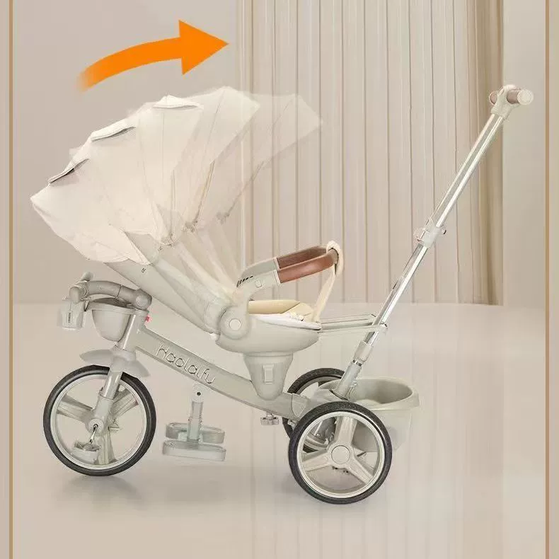 Детский складной трехколесный велосипед HaolaiFu, 1–3–6 лет