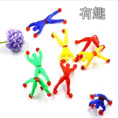 爬牆蜘蛛人 粘性蜘蛛俠爬牆超人攀岩小人爬壁人整蠱玩具爬牆創意