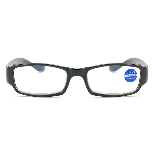 Blue-light-blocking reading glasses for men and women, mid-to-elderly models with small frames—street vendor wholesale, PC full-frame, manufacturer-direct bulk sales
