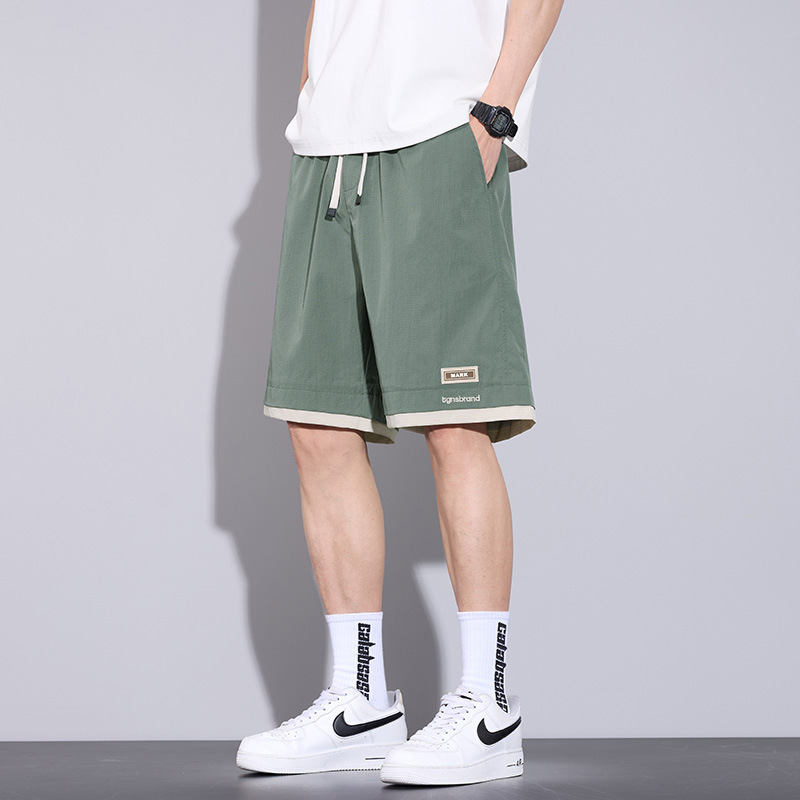 Men's Shorts Summer 2026 New Casual Outerwear Mid-Length Pants for Teenagers Ice Silk Thin Five-Point Pants Men's Summer
