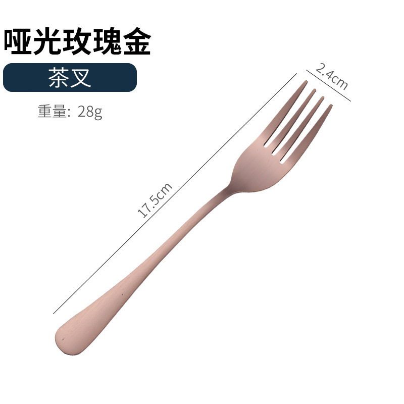 アマゾンクロスボーダー1010ステンレス食器セットチタンメッキマット黒洋食ステーキナイフフォークスプーン5セット|undefined