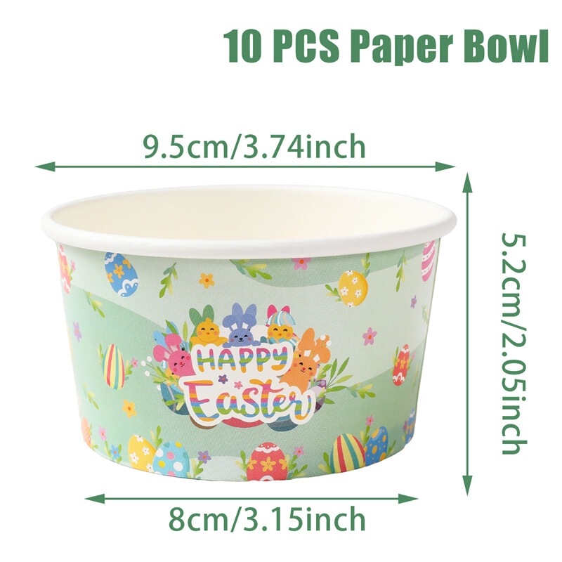 パーティーテーマの紙ボウル パーティー用品アレンジメント 使い捨て紙食器 アイスクリームスナック紙ボウル|undefined