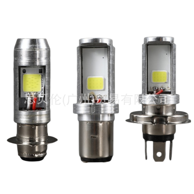 Faro de la motocicleta 9V-80V Faro de dos lados luminoso COB LED H6M sola garra H6 doble garra H4 tres garra