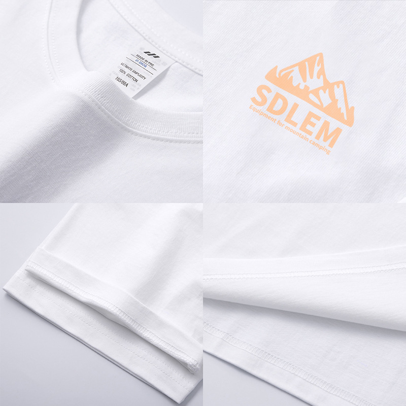 メンズ夏服230g楽しいプリントTシャツメンズトレンドラウンドネックゆったり半袖カジュアル万能インナーシャツレディースins|undefined