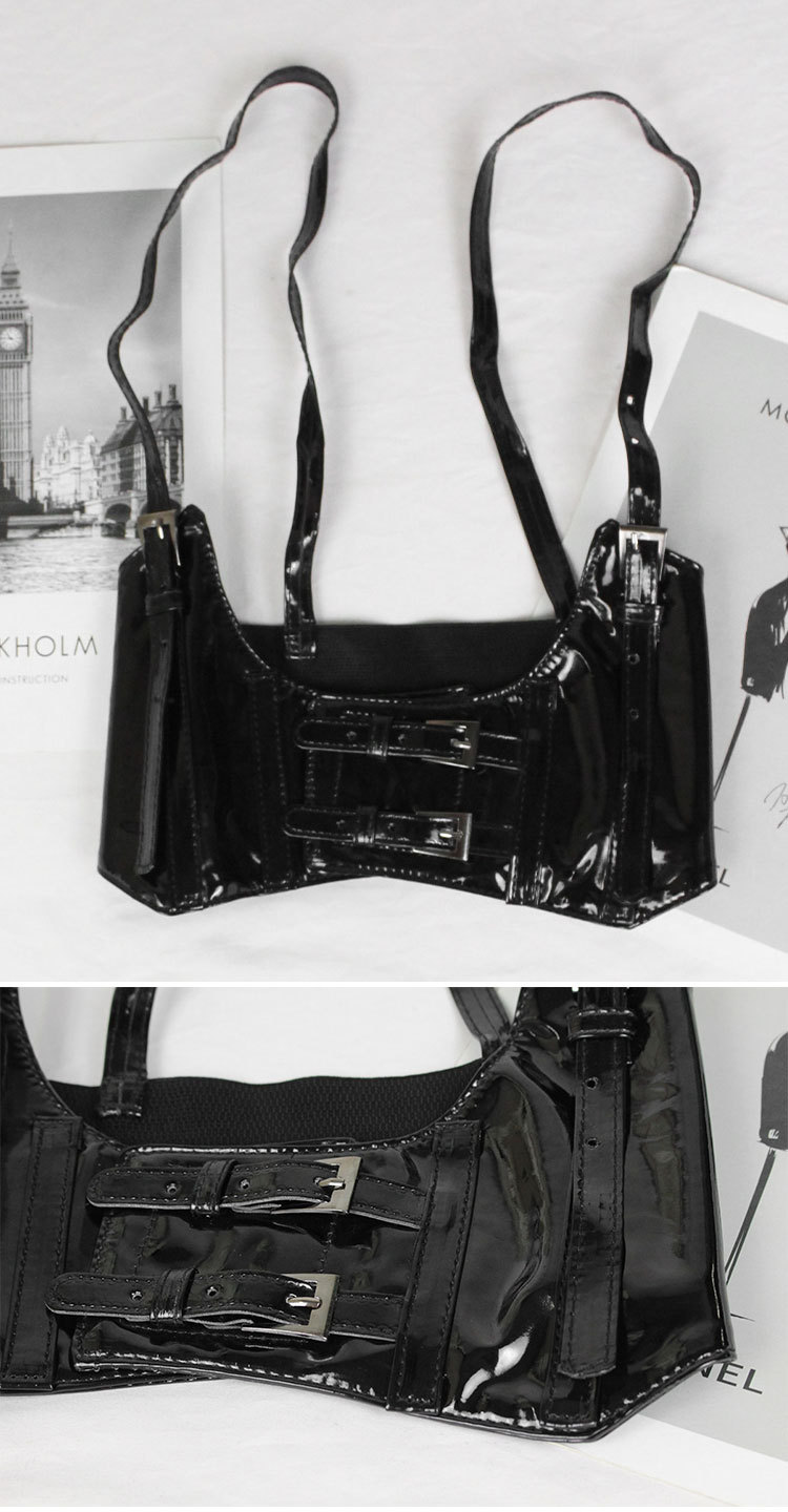 Cinghie esterne per temperamento moda europea e americana Cintura ultra larga Gilet da donna Cintura elastica stile cinturino elastico_voghion.com