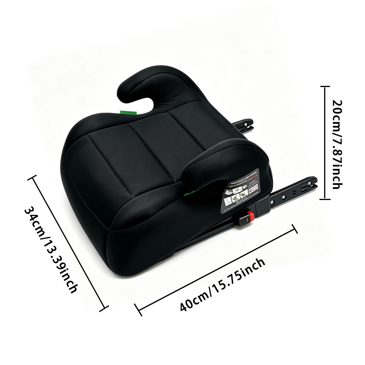 Cross-Border Car Safety Seat with Isofix Interface for 6-12 Years Old Children, Portable and Washable Car Booster Seat