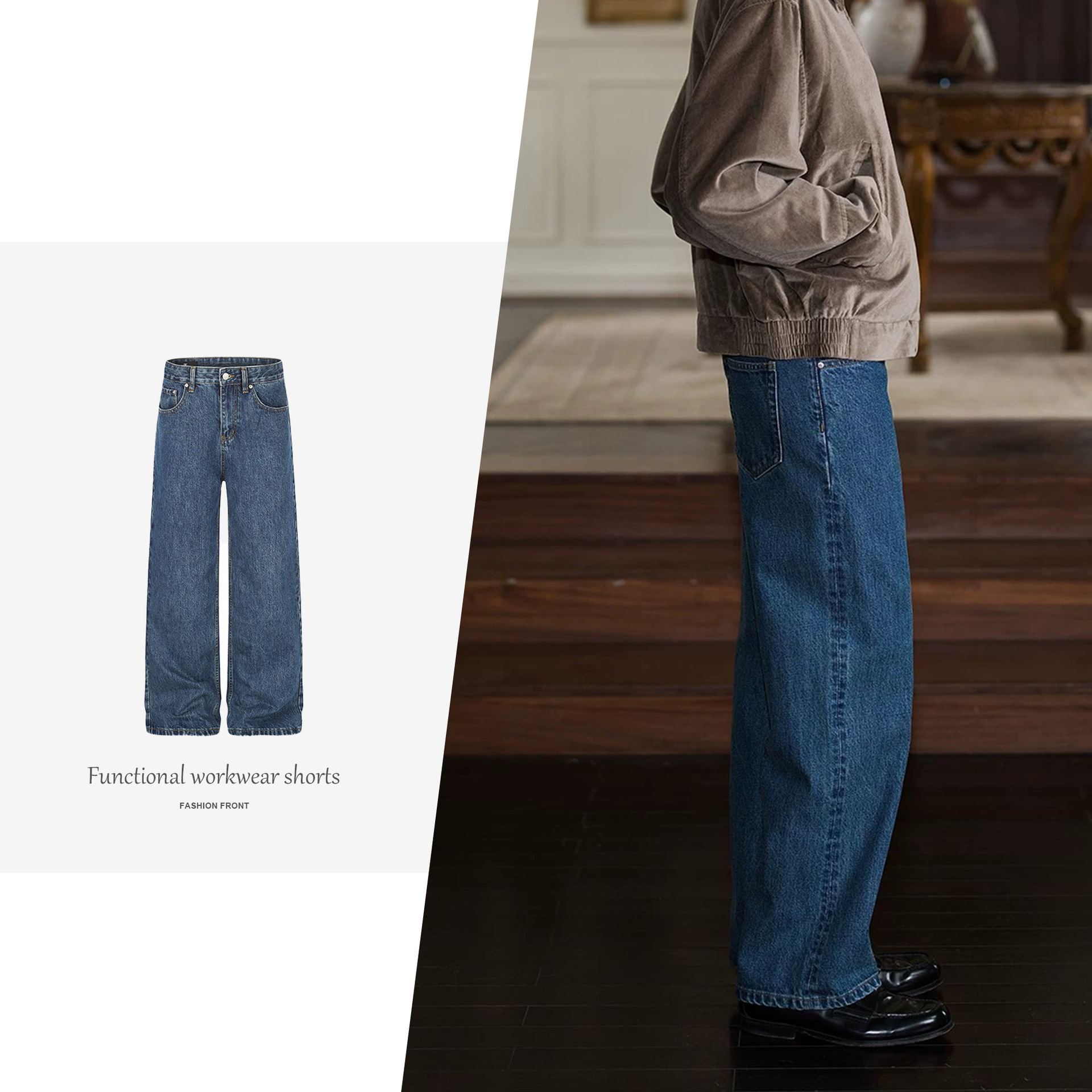 【JMWH】Amicus Animae "Century Heritage" Cone Distressed Wash 73 Deep Blue Jeans