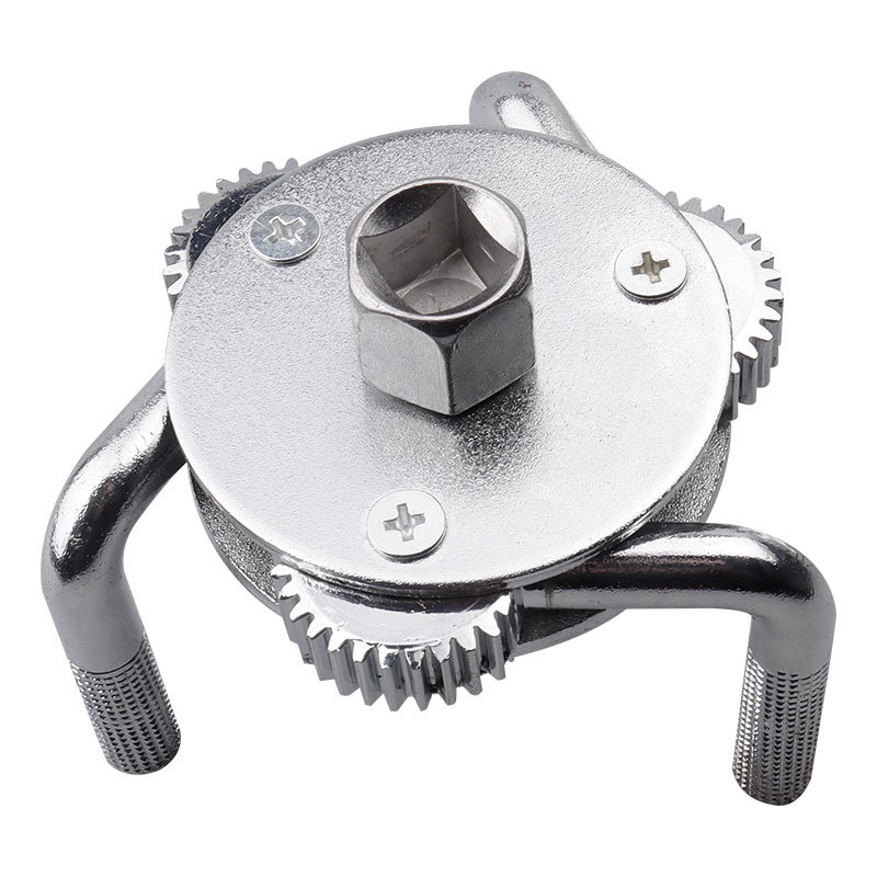 Herramienta de llave de filtro de aceite del coche Herramienta de desmontaje de rejilla de aceite de filtro de llave de máquina de tres garras redonda plana de tres garras