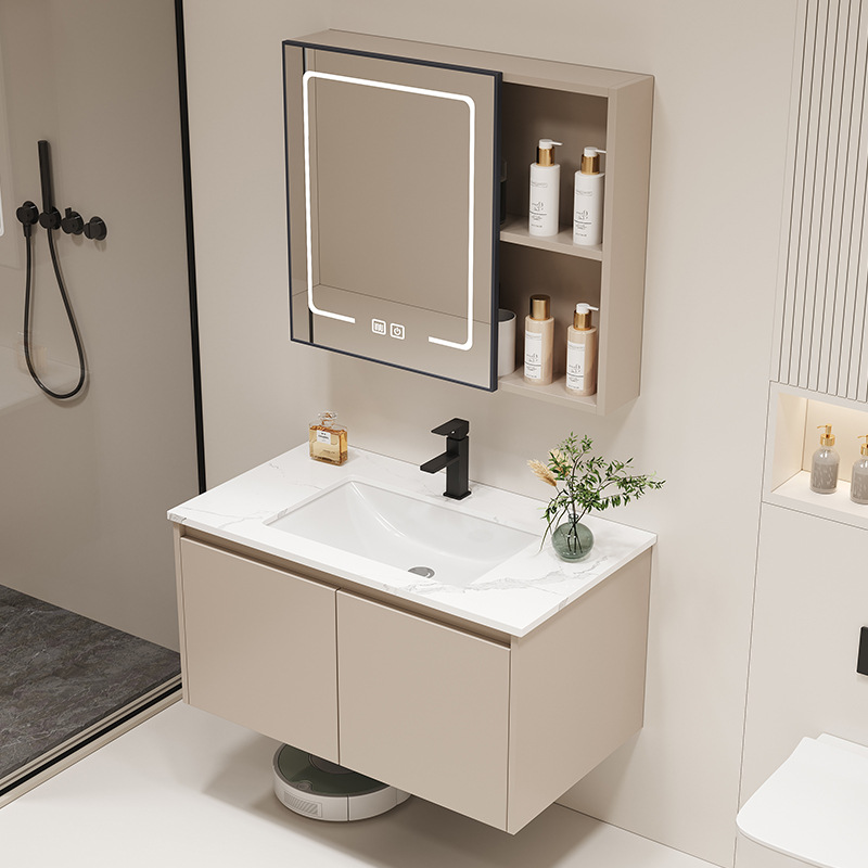 Gabinete de baño de cerámica integrado lavabo baño Baño gabinete de baño lavabo combinación panal de aluminio