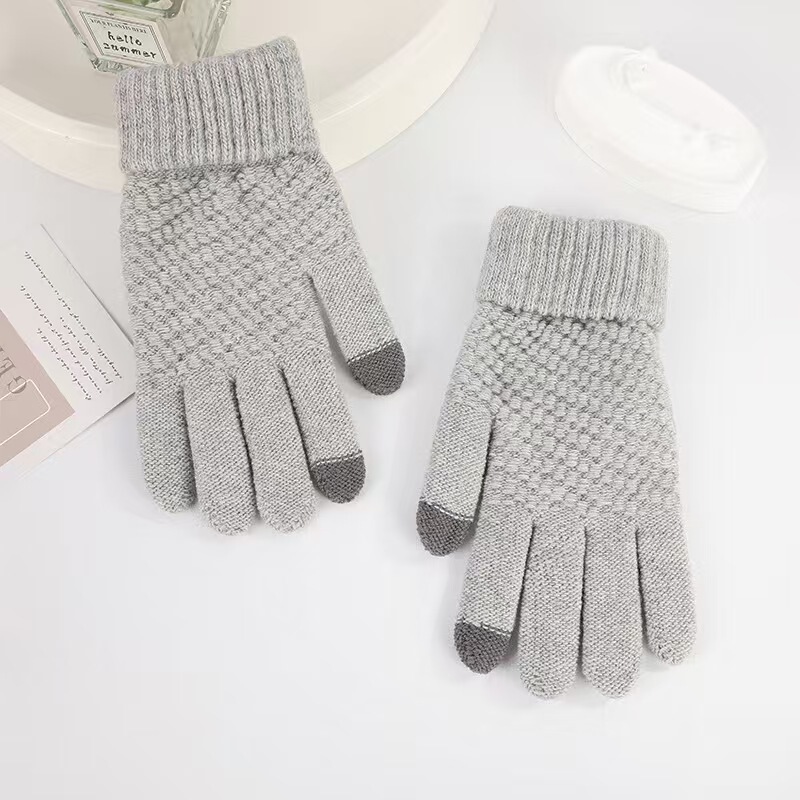 スポットメーカー卸売パイナップル柄手袋タッチスクリーン暖かい厚みのあるベルベットカップルメンズサイクリング冬パイナップルセット|undefined