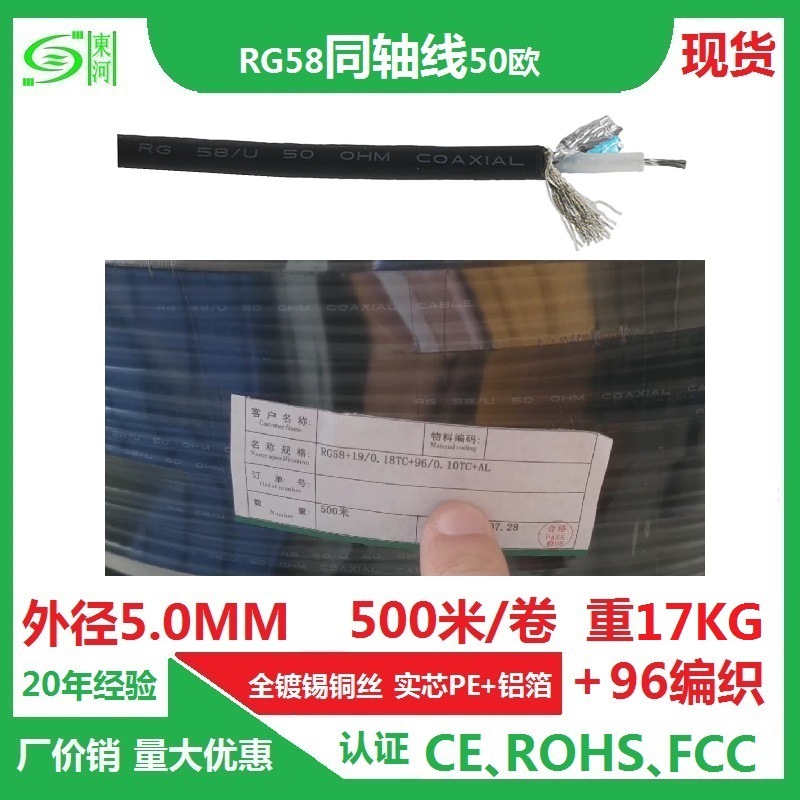 ͭ˫RG58ͬ50ŷƵ߶ӺɫƵ96֯ź