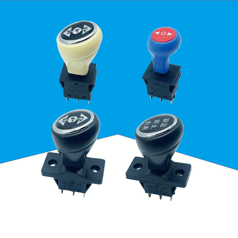 印前进 停止 后退 印 D P R 6脚3档 档位开关 手柄开关 童车档位