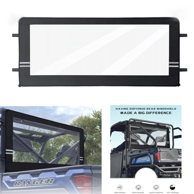 UTV rear windshield soft rear window compatible with 2017-2022 Polaris Nomad XP 900/1000 UTV rear windshield soft rear window compatible with 2017-2022 Polaris Nomad XP 900/1000
