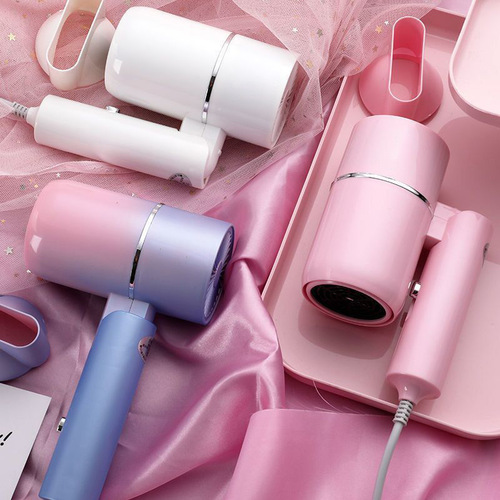 Blue Light Negative Ion Hair Dryer, Foldable and Hair-Friendly, Suitable for Student Dorms, Blue Light Mini Cold and Hot Wind Machine