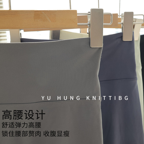 High-waist women's yoga shorts with tummy control, fitness five-pocket pants, tight sports outerwear