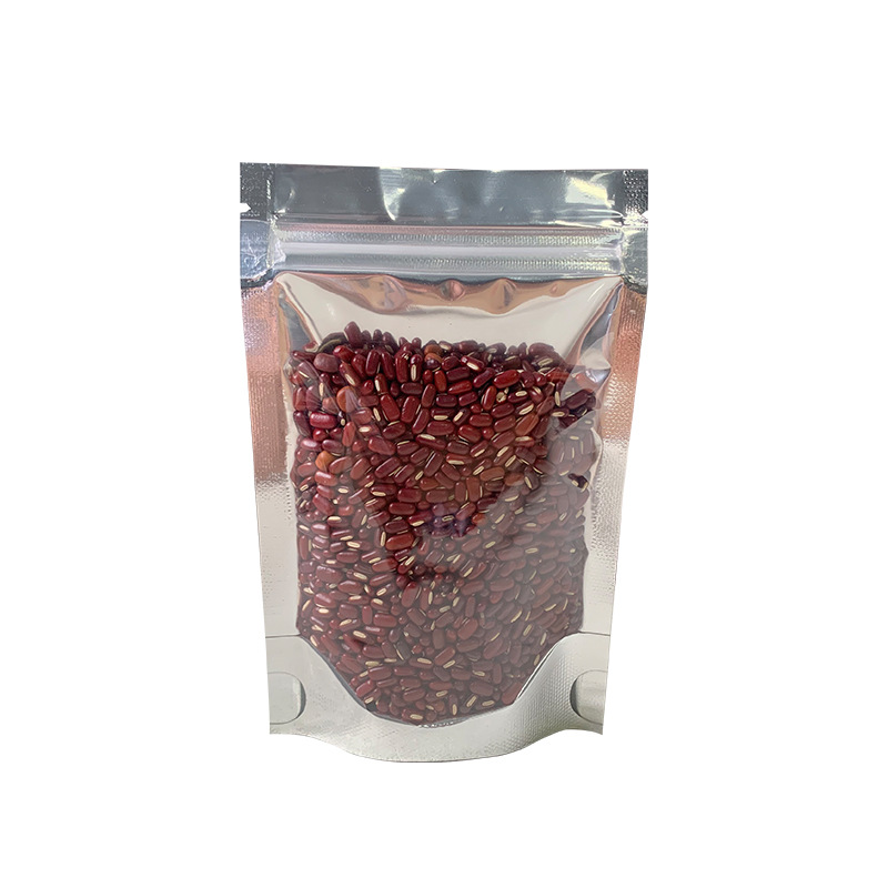 Venta al por mayor de aluminio Yin y Yang bolsa autosellante tuerca caramelo ocio bolsa de embalaje de alimentos bolsa compacta de papel de aluminio de frutas secas