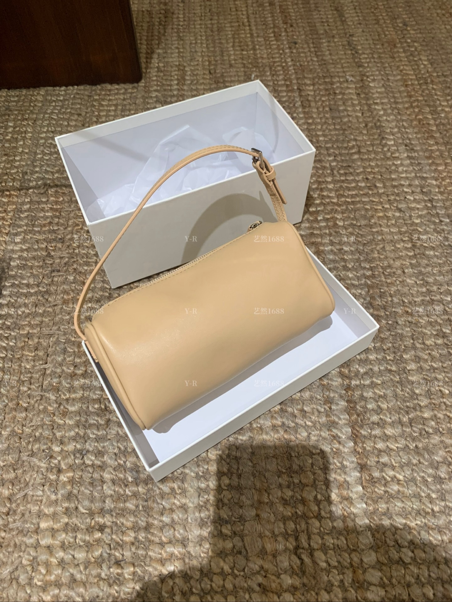 New Row Pencil Case Style Luxury Genuine Leather Women's Boston Bag Handbag Shoulder Crossbody Bag - Thumbnail 7