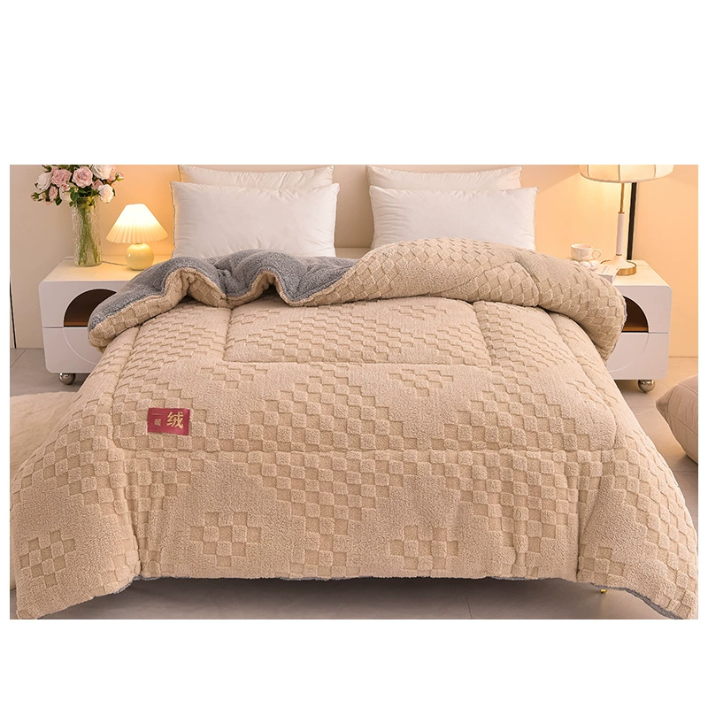 Двухстороннее утеплённое одеяло, тёплый велюр, размеры 110×150–220×240 см
