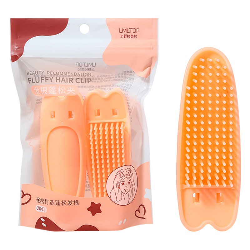 Lmltop pelo raíz suelta Clip 2 Pack aire Bangs clip peine rizador de pelo hueco SY116