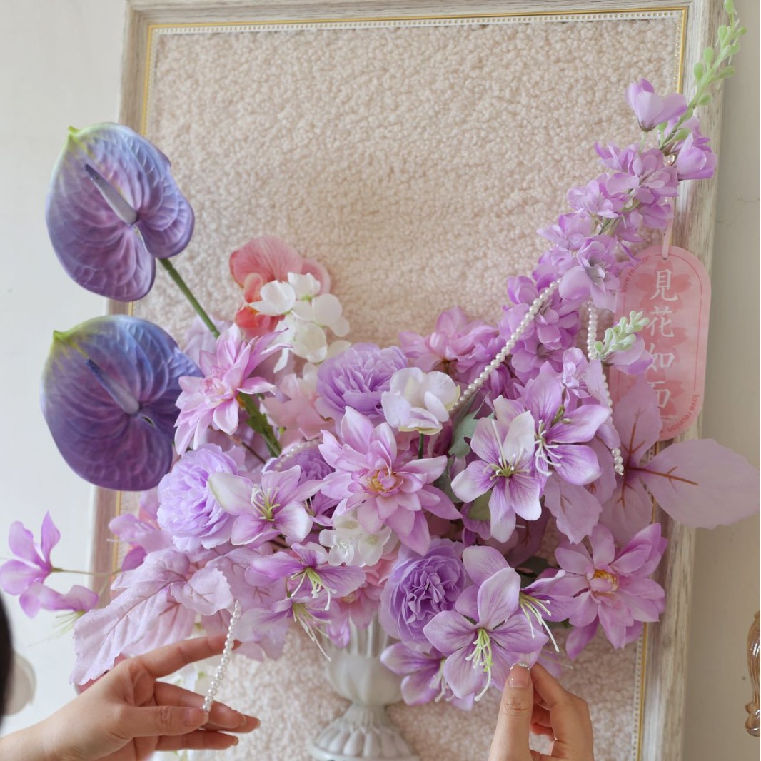 설날 꽃 장식 액자/장식품 Ziyun 완제품 60*40cm 핸드백 및 카드 포함