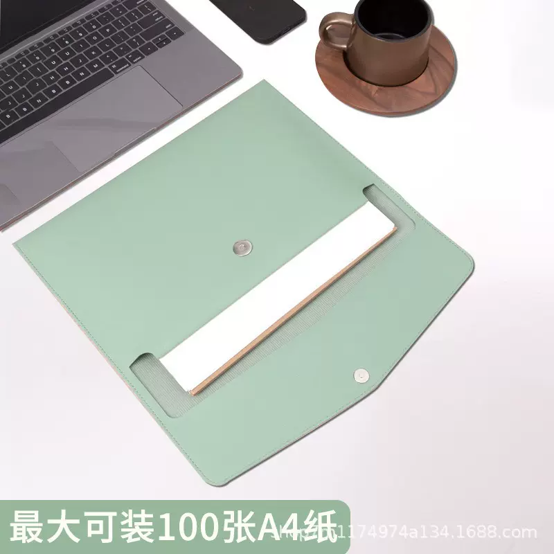 跨境皮质a4文件袋商务办公资料袋可印logo办公文件夹公文袋批发