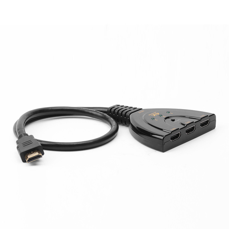 hdmi三切一猪尾巴4K60HZHDMI高清切换器3切1三进一出3进1出|undefined