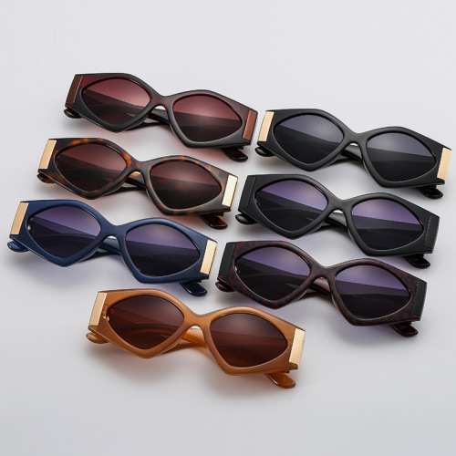 European and American cross-border new fashionable small-frame cat-eye Instagram-style women's sunglasses, trendy with a high-end feel