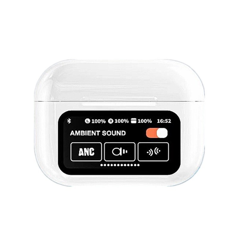 跨境爆款A9pro蓝牙耳机入耳式高配华强北彩屏ANC降噪运动无线耳机|undefined