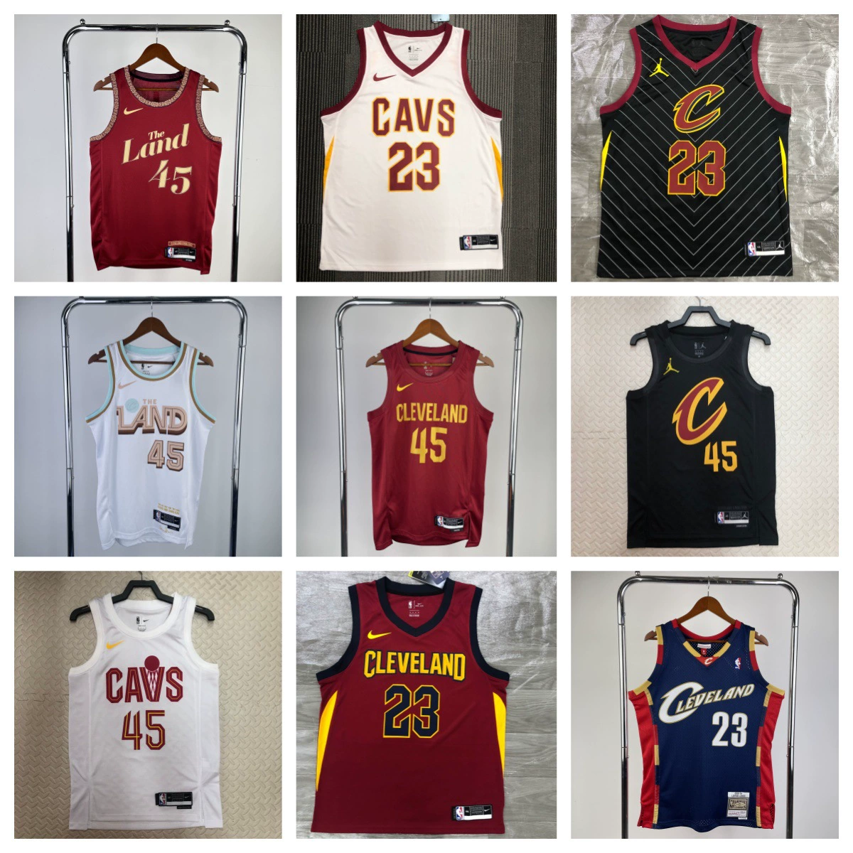 Джерси Cavaliers №23 Джеймс 2 Ирвинг 45 Митчелл 10 Гарланн 25 сезон городская версия баскетбольная форма
