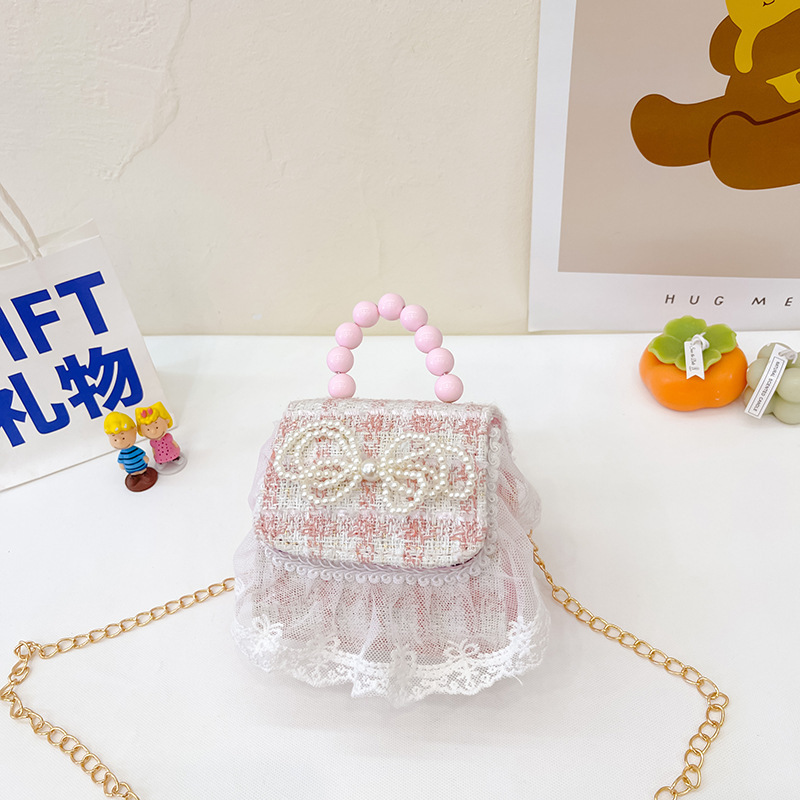 Estilo coreano princesa bolsa de mensajero mini bebé estilo occidental Chanel estilo cadena bolsa pequeña bolsa cuadrada conejito de dibujos animados bolsa de hombro