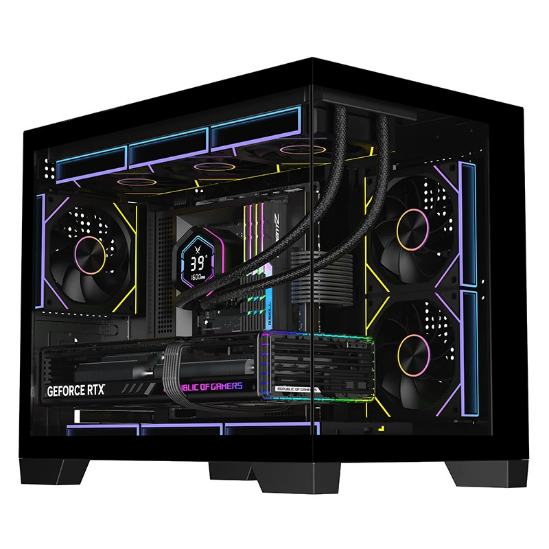 锐喜 Chaiying M360 Sea View Room MATX Full Side Transparent Chassis Tempered Glass Supports 360 Water Cooling Gaming Esports