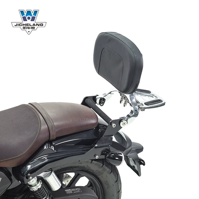 Muscle car Wolf applicable to: Motorcycle tail - flash-150-multifunctional-backrest-silver-backrest-angle-can-be-fine-tuned