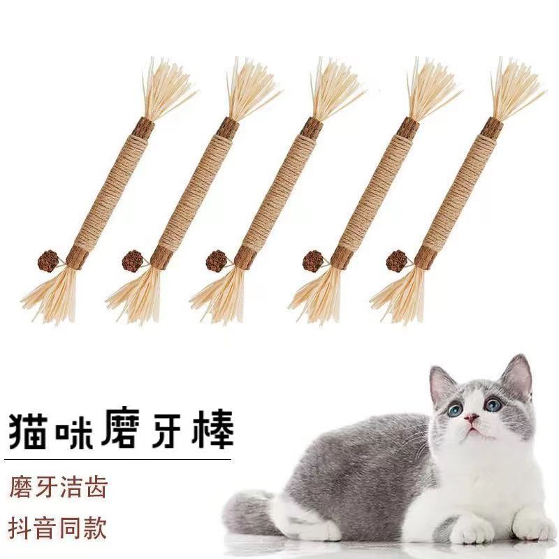 Cat Grinding Stick Polygonum Killarum Gall Fruit Rafi Grass Cat Teasing Stick Cat Toy Cat Bite Stick Polygonum Killarum Candy String