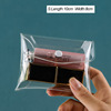 Fashionable transparent handheld cosmetic bag PVC for traveling, lipstick, cream, brush, organizer bag
